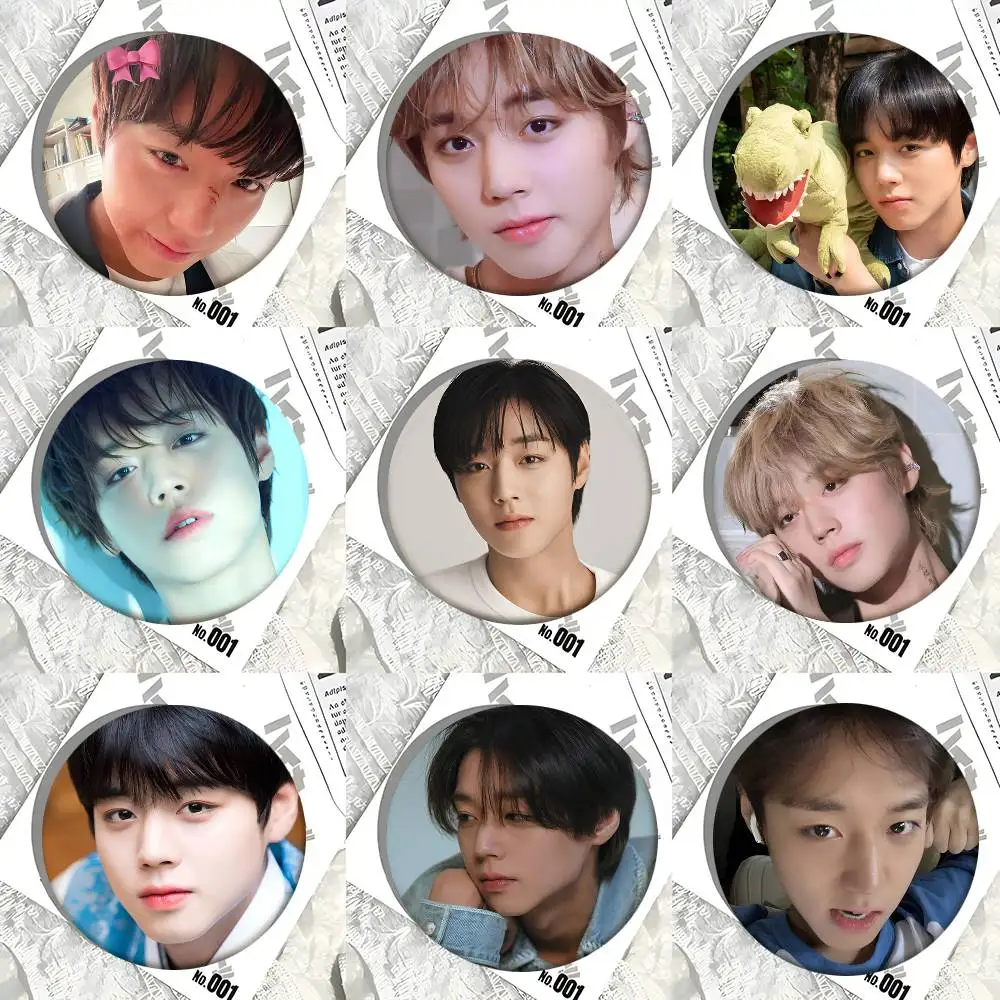Koreanischer Idol P-Park Ji-Hoon Rundes Abzeichen Kreative Brosche Kleidung Rucksack Accessoires Anstecknadel