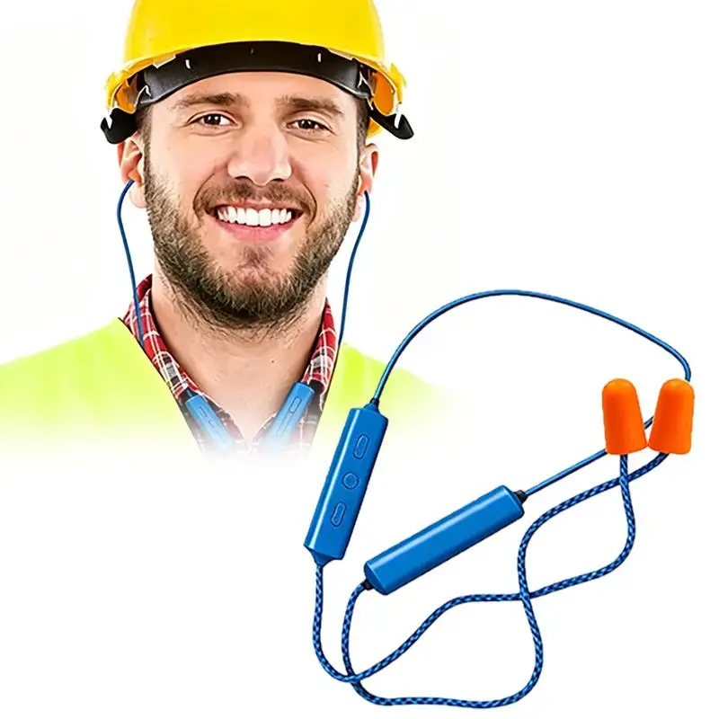 Ear Plugs Bluetooth Headset For Work: Hearing Protection Construction Site Noisy Environments