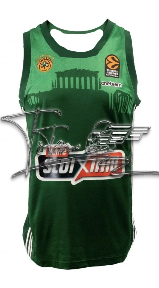 25/26 جديد وصول Panathinaitkos قميص كرة السلة طقم التهوية قميص خاص اليونان الرجال والرياضة جيرسي سترة الكبار كيت