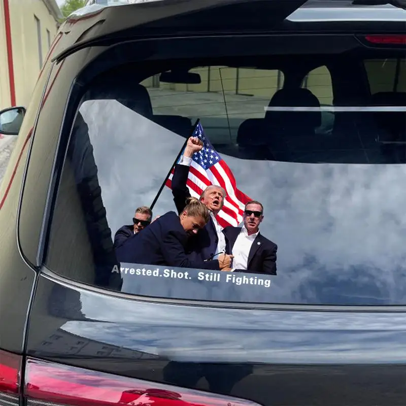 President Decals For Vehicles Car Bumper Sticker Decal Waterproof Versatile Indoor Outdoor Use 2024 President Election Decals