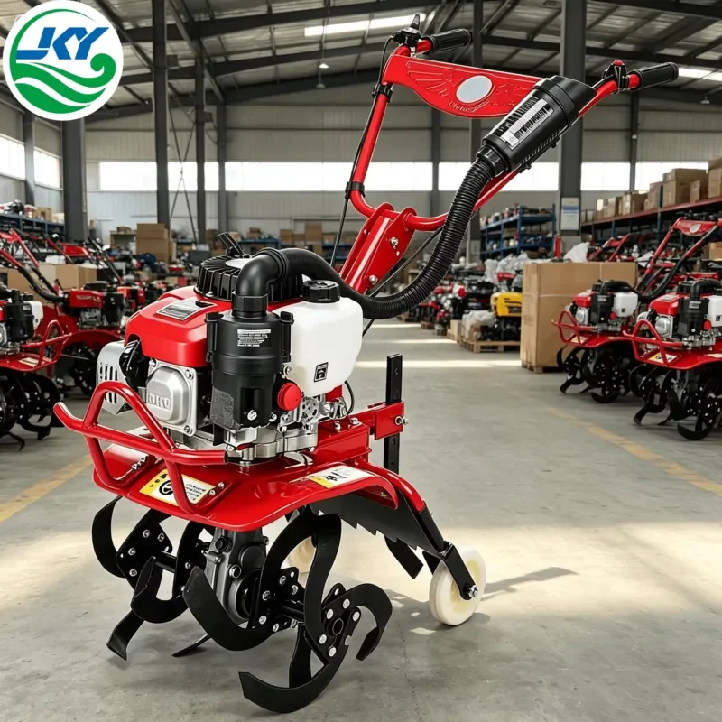 JKY Engine Mini Orchard Greenhouse Agricultural Farm Rotary Tiller Cultivator Cheap Price Micro Tillage Machine