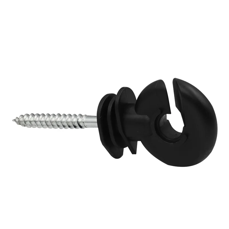 2pcs Farm Electric Fence Offset Ring Insulator Animals Fencing Screw in Posts Wire Safe Agricultural Garden Supplies Accessories