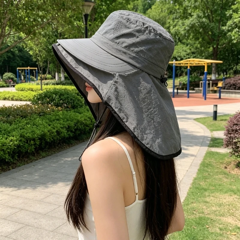 Practical Polyester Sun Hat With Full Coverage Brims Camping Fishing Hat Suitable For Golf Tennis