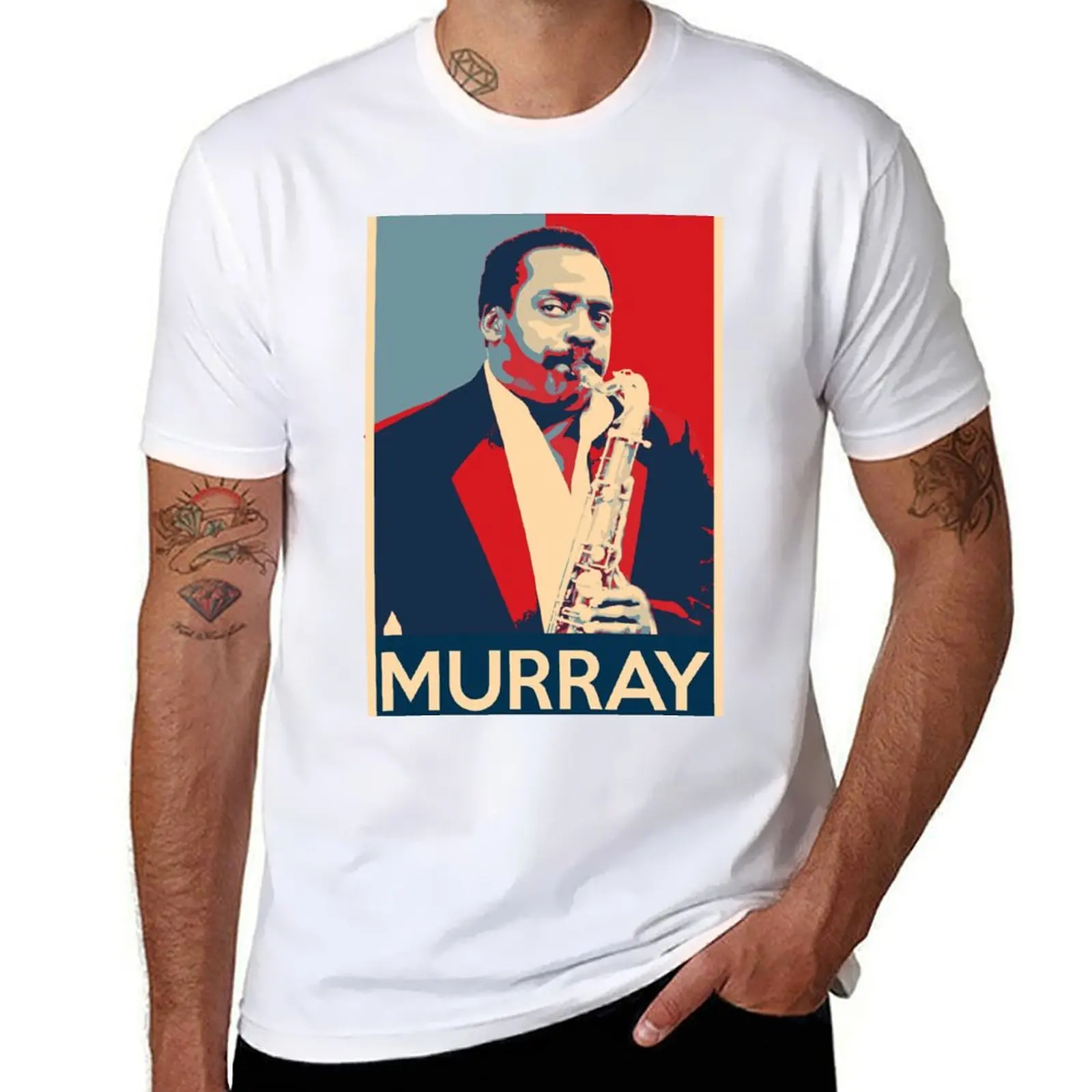 

David Murray Hope Poster - Greatest musicians in jazz history T-Shirt t shirts with prints t shirt for man T-Shirt