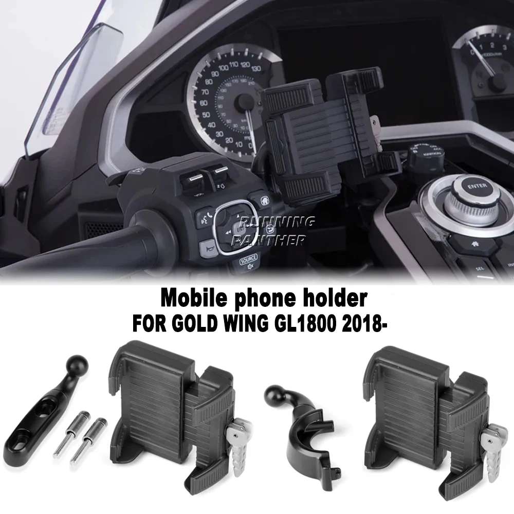 For HONDA Gold Wing GL 1800 GL1800 F6B DCT 2018 2019 2020 2021 2022 2023 2024 GPS Phone Holder Navigation Support Bracket