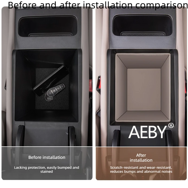 

For BYD ATTO 3 2022-2025 Armrest storage box,Car Interior Armrest Protector,Anti Scratch & Anti Slip Protective Tray,interior