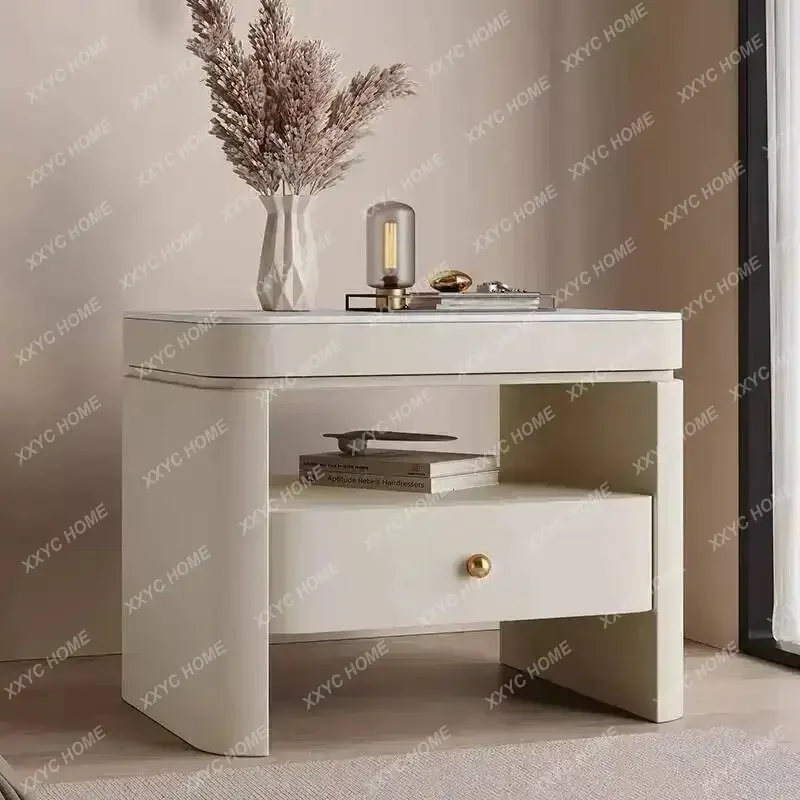 XX X Aesthetic Luxury Bedside Table Unique Trendy Design Storage Nightstands With Drawers Mesita De Noche Bedroom Furniture