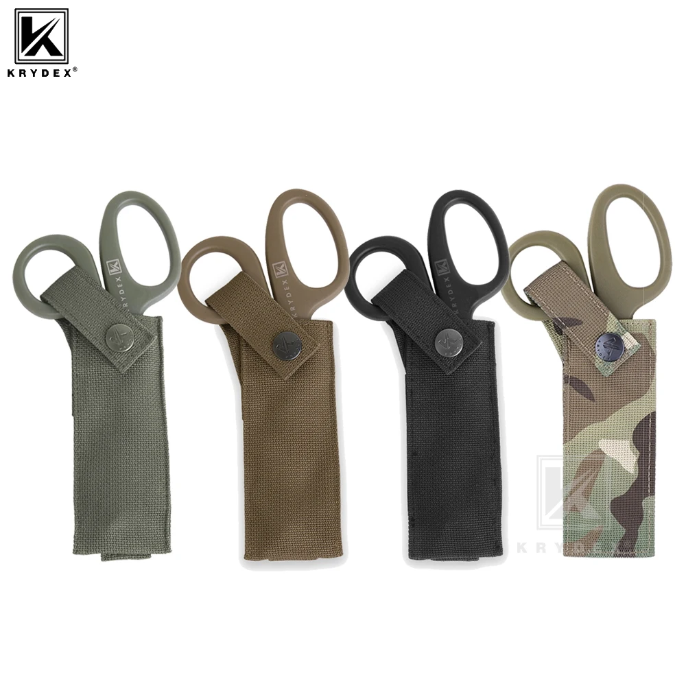 

KRYDEX Тактические медицинские ножницы, чехол для ножниц, держатель для ручных инструментов MOLLE, аксессуары для охоты и улицы