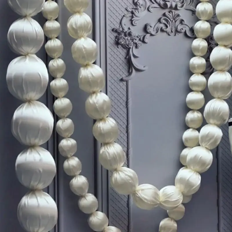 

Wedding Birthday Party Celebrity Decoration, Window Display, Scene Photo Background Stage Wall Cloth Ball Hanging Props 9pcs