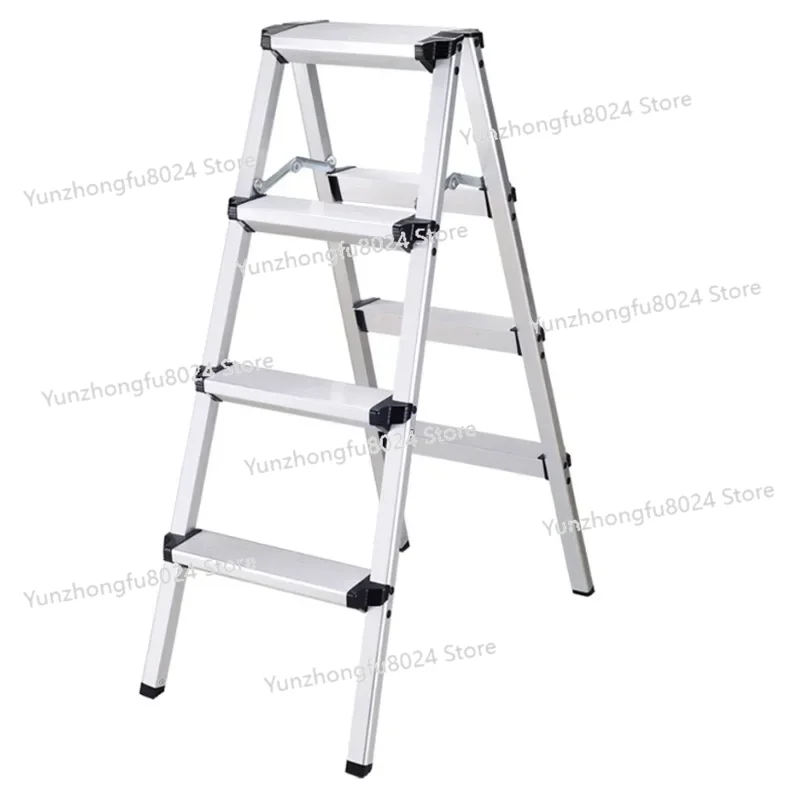 

Multifunctional Folding Ladder Aluminum Alloy Telescoping Ladder Two-stage Three-stage Four-stage Household Ladder