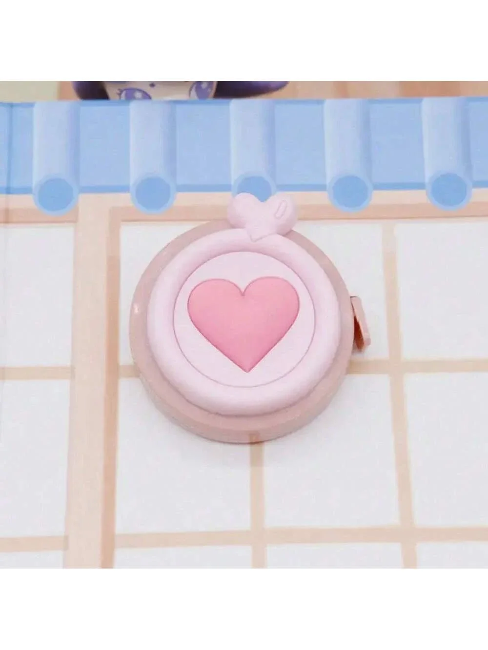 1 قطعة شريط قياس صغير لطيف محمول