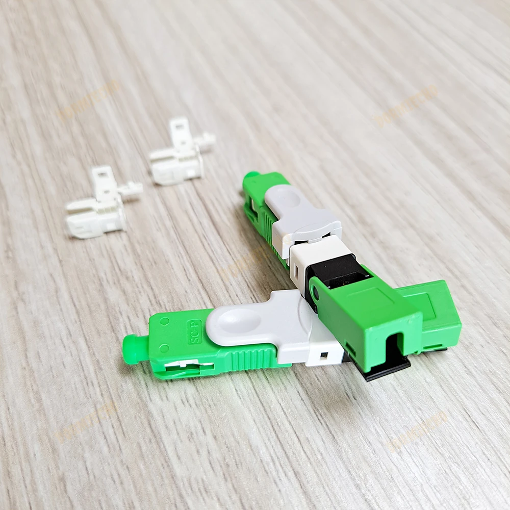 ESC250D Large Quantit Discount Fiber SC/APC SC/UPC Quick Connector Flange Fiber Single-Mode SM Optic For Telecom FTTH