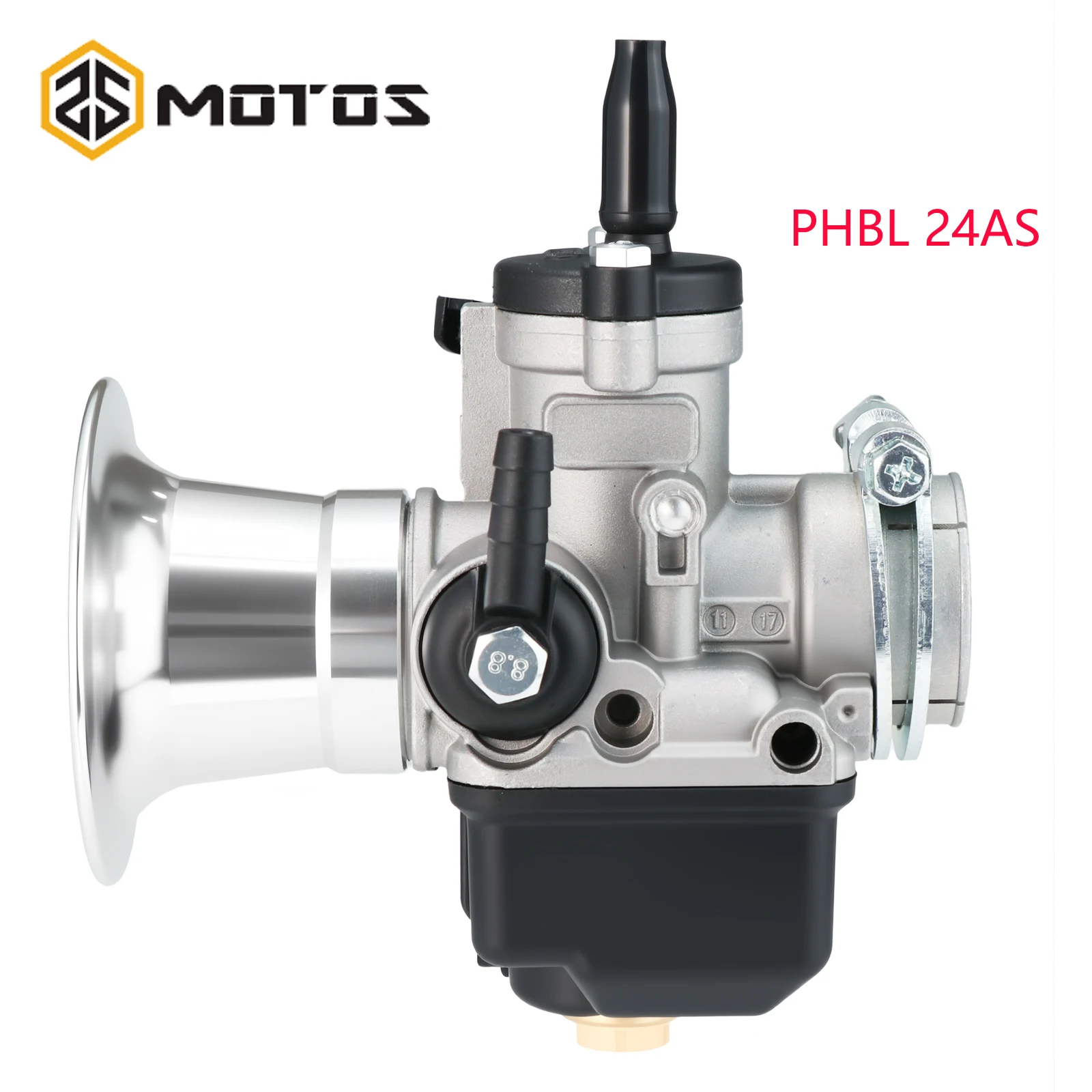 ZS MOTOS PHBL 20AS 22AS 24AS Carburetor Air Filter Set Velocity Stack Carburetor Dellorto PHBL Carburettor For PIAGGIO 100-250CC