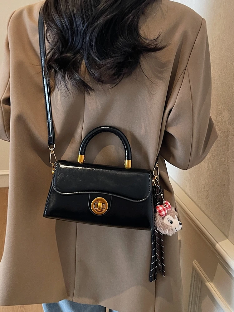 

Casual Chic Small Square Bag Women's Crossbody Handbag Versatile Soft PU Leather Faionable Trendy Handheld oulder Bag