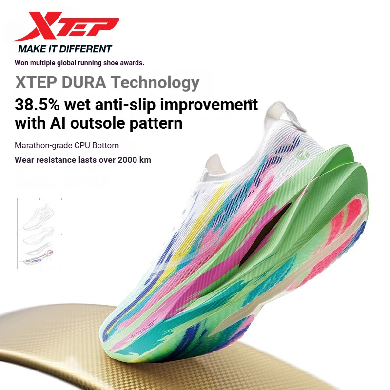 

Xtep 160X 7.0 PRO For Female Durability Stable Carbon Combat Support Wear-Resistant Running Shoes 974218110042