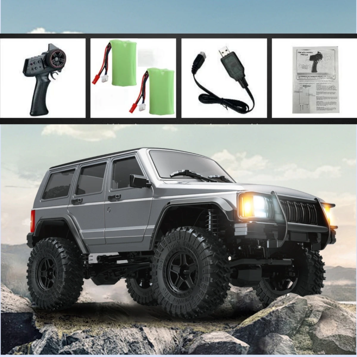 

JJRC C8809 1:18 RC Crawler Model RC Car 4WD 2.4G Full Proportional Off-Road Crawler Climbing Remote Control Car Toy Gift For Boy