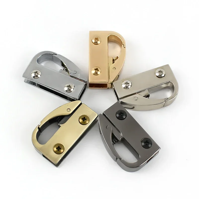 2/4/10Pcs Metal Clip Buckles Handbag Cap Clasp Screw Bag Side Handles Chain Hook Connector Bags Hanger Hardware Accessories