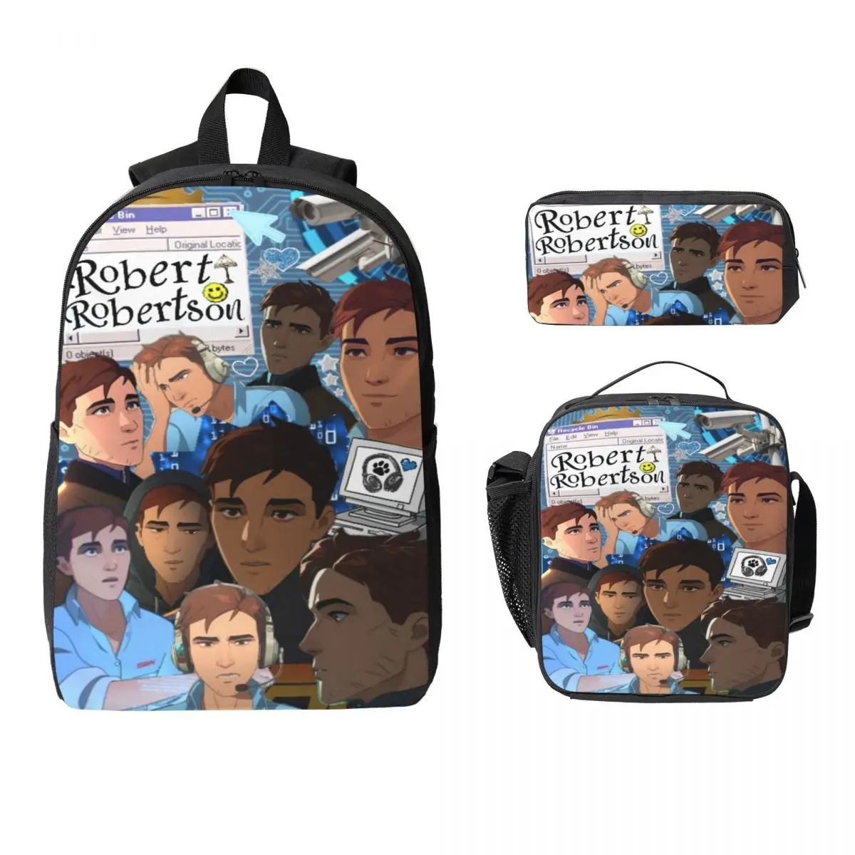 

3 шт., набор школьных сумок для детей, пеналы, наборы рюкзаков с ланч-бокс для школьников, рюкзак