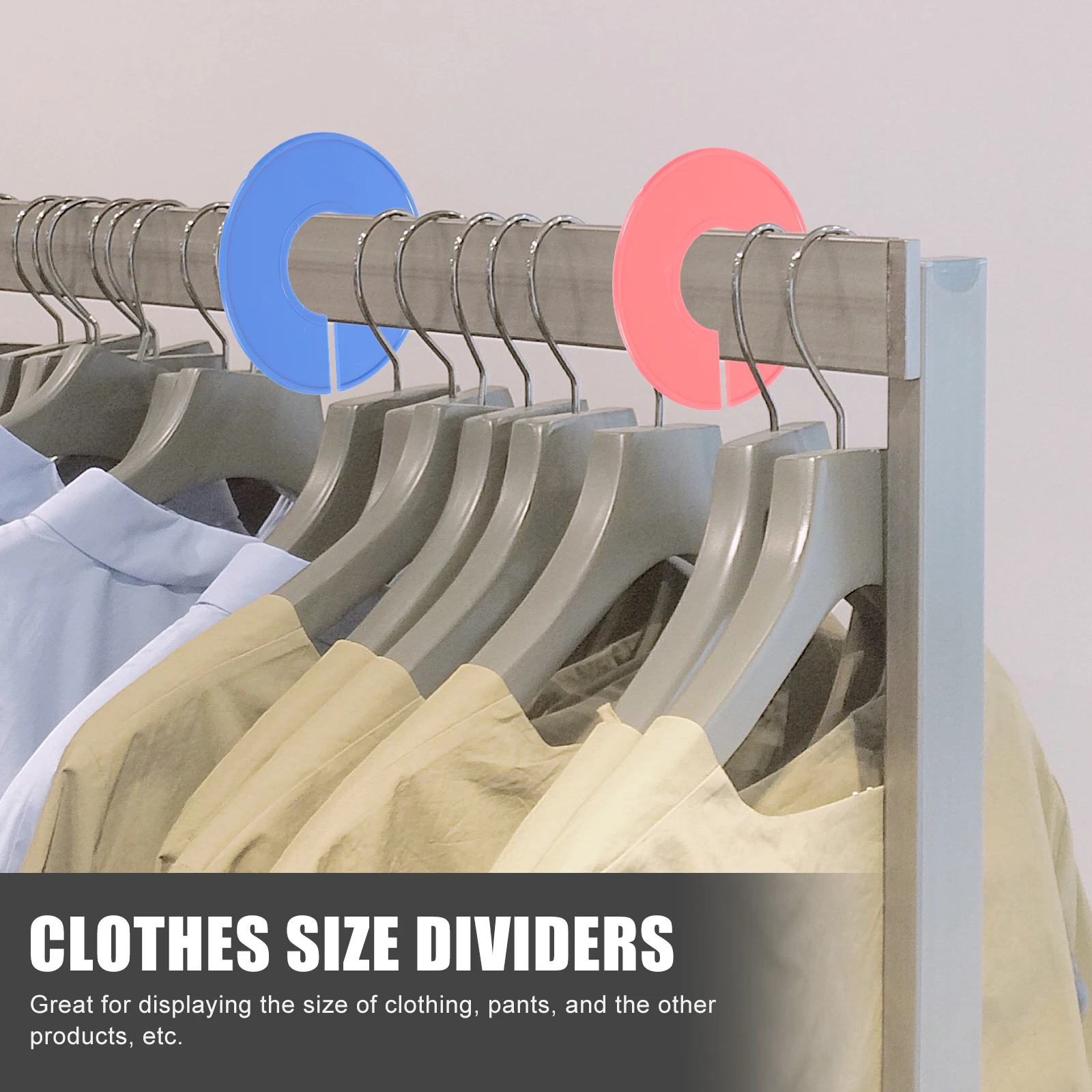

Plastic Clothes Size Dividers Wardrobe ganizer 2 Colors Various Sizes Closet Separator Hanger Storage Solutions