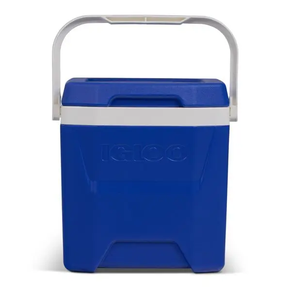 เครื่องทําความเย็นแบบแข็ง 18 กระป๋อง/12 คิวที - Majestic Blue: โพลีเอทิลีน ทนต่อกลิ่นและคราบ