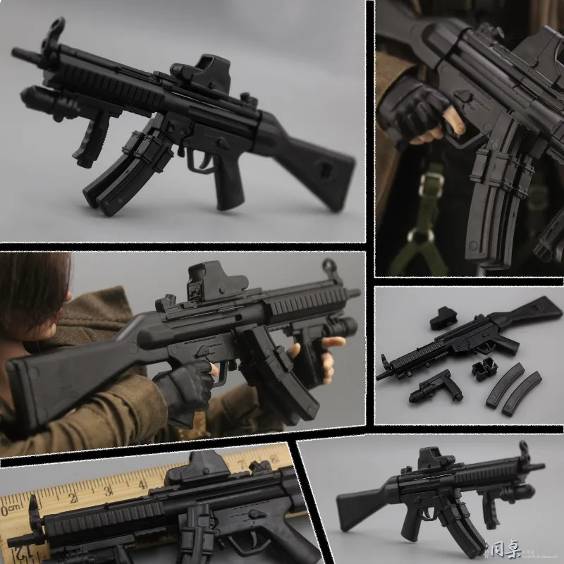 1/6 MP5SD5 Submachine Gun Plastic Assemble Puzzle Model For 12