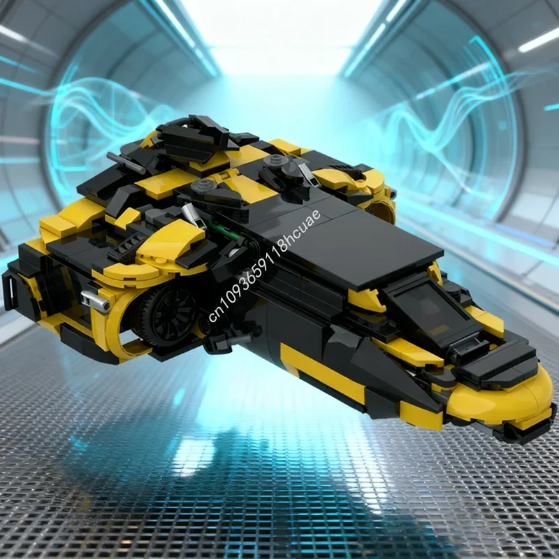 

715 деталей MOC Blacktron Shuttle: Альтернативная модель для сборки, конструктор, DIY, подарок на Рождество, игрушки для детей, на день рождения