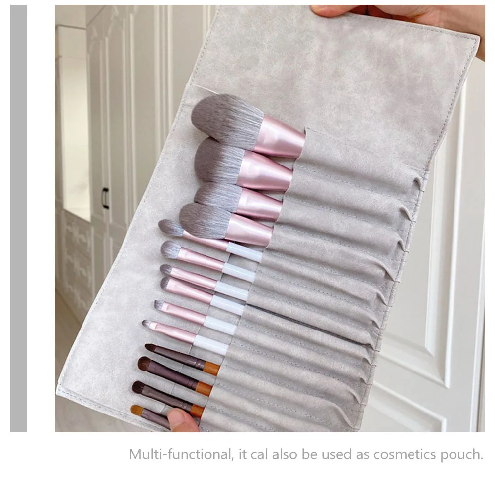 

Makeup Brush Rolling Case Folding Portable Storage Pouch For Travel Multipurpose Makeup Brush Organizer Case
