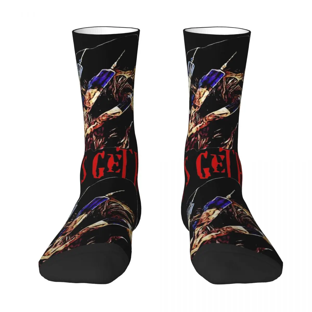 Elm Street Nightmare Stockings F-Freddy K-Kruger Graphic Funny Socks Autumn Anti Slip Socks Men Cycling Breathable Socks