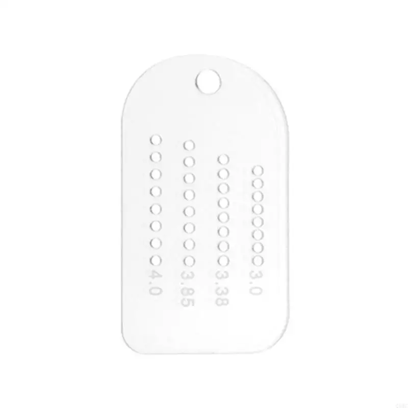 

Leather Stitching Aid Plate, Easy to Read Acrylic Measurement Tool Leather Aid Plate Q5WC