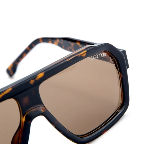 Imagen 2 del producto CH Gafas de sol cuadradas de gran tamaño con forma de cara, montura de PC modificada, lente TAC degradada, protección UV400, colores clásicos, moda