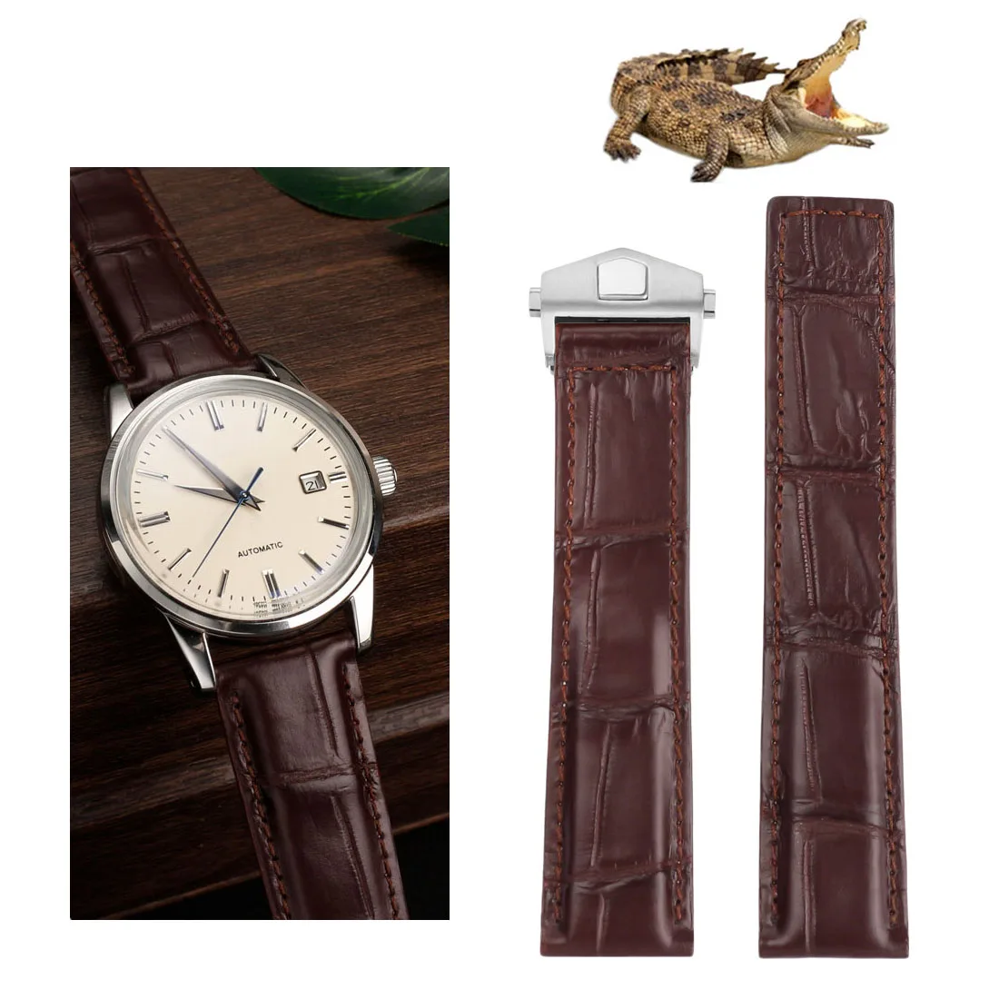 crocodile-leather-strap-men-for-tag-watch-heuer-genuine-alligator-satch-strap-men-kalela-folding-buckle-watchband-19mm-20mm-22mm