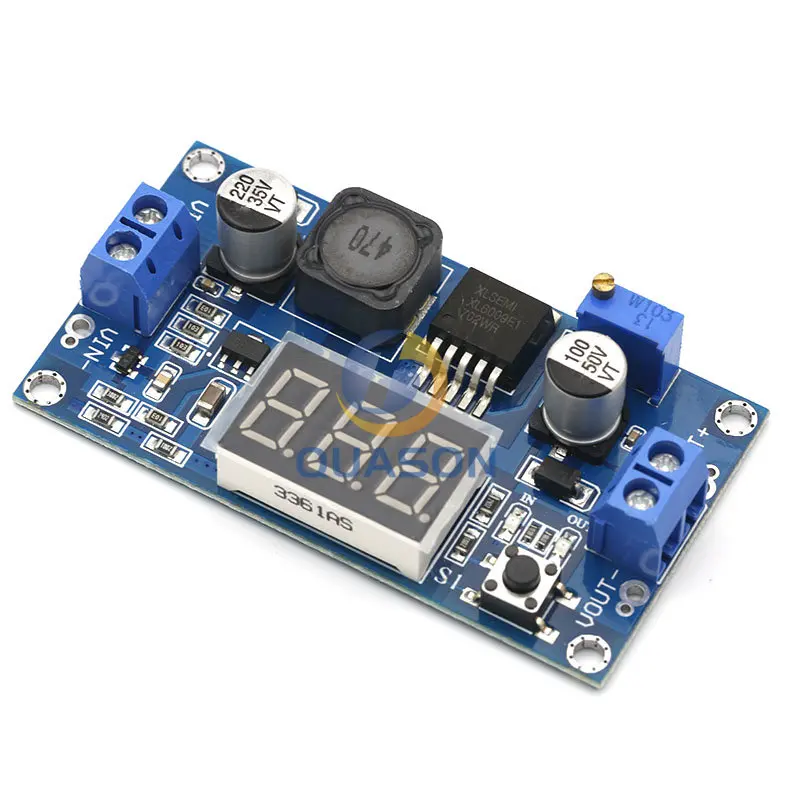 DC-DC XL6009 Digital Boost Step Up Power Supply Module Adjustable 4.5-32V to 5-52V Step-up Voltage Regulator With LED Voltmeter