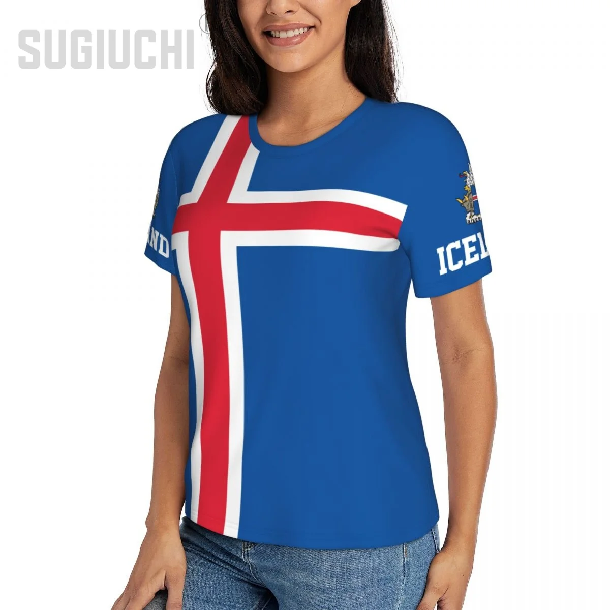 Unisex Nation T-shirt Iceland Flag Icelander T-shirts jersey For Men Women Soccer Football Fans Gifts Custom clothes tee