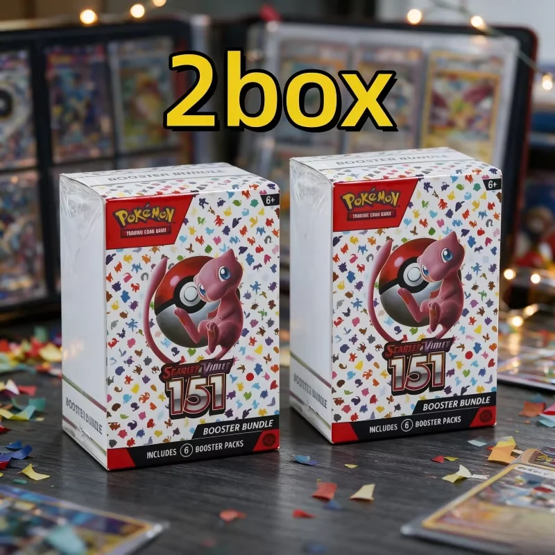 Pokemon PTCG English Mega Phantasmal Flames Scarlet Violet 151 Booster Bundle Version ME02 Trainer Box Collected Trading Cards