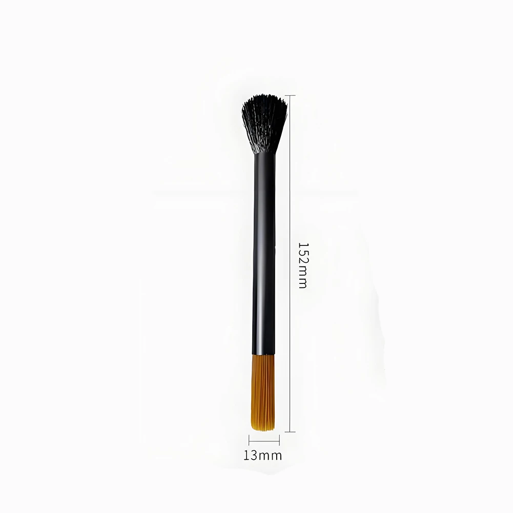 2 Pack Coffee Grinder Cleaning Brushes Double Ended for Espresso Machine Parts Aluminum and Nylon Bristles 15.2x1.3cm Size