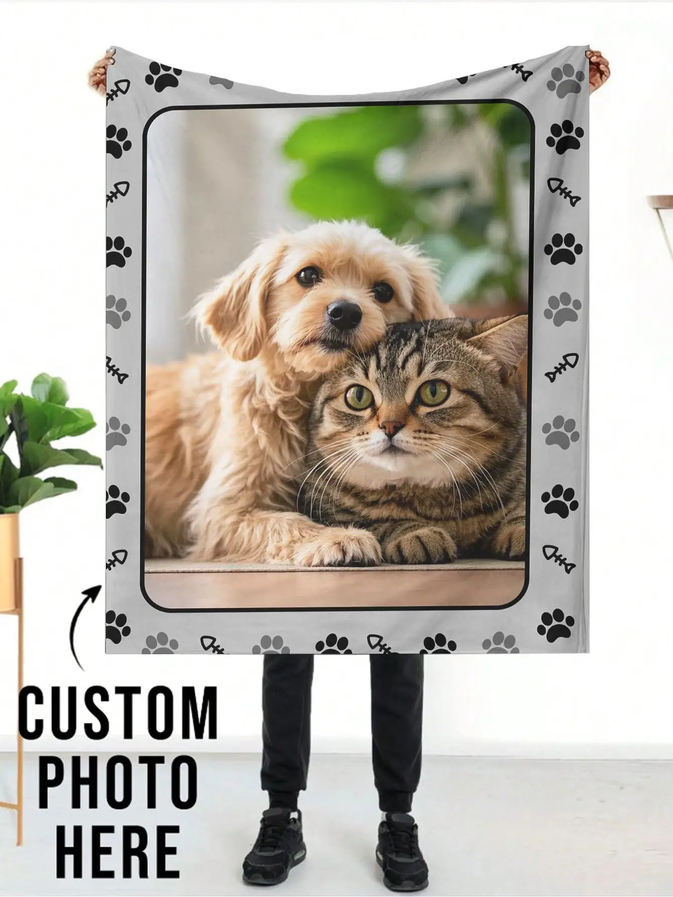 Benutzerdefinierte Fotodecke – personalisiertes Foto für wichtige Mütter der Feier, Segen, Weihnachtsgeschenke zum Erfassen von Erinnerungen und Erinnerungen