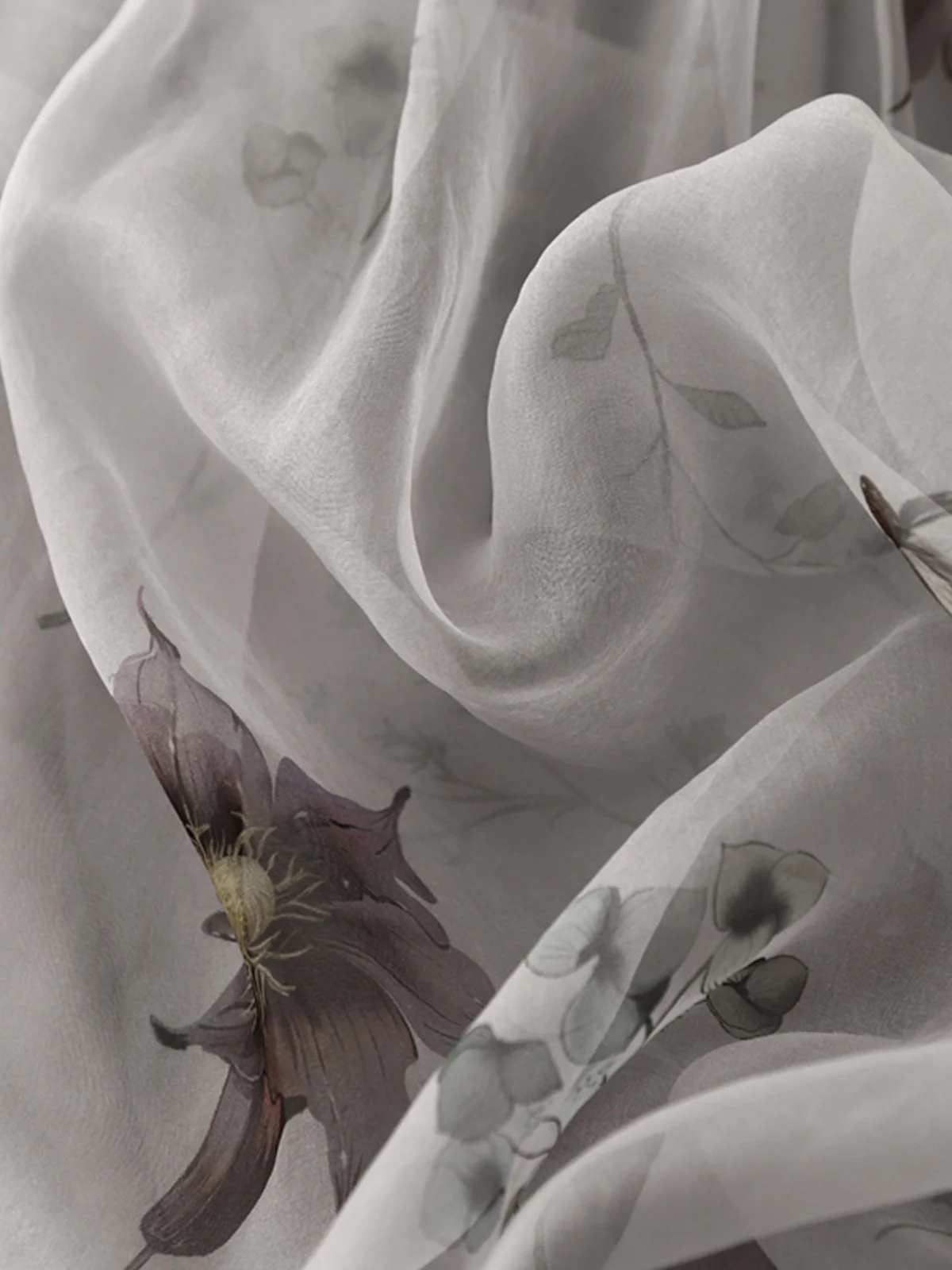 جديد الصينية Sle الوسائط المائية طباعة مزدوجة الطبقات الكتان عالية الخصر الصيف رقيقة ألف خط تنورة طويلة المرأة Faionable ماكسي تنورة #3