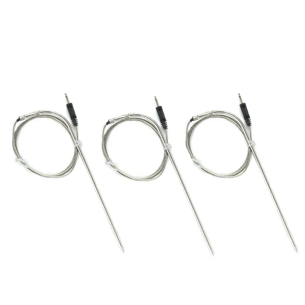 New Practical Probes Sensor DC3.5 Connector Measuring Tool Probe Sensor Replacement Spare 3PCS For BBQ Thermometer