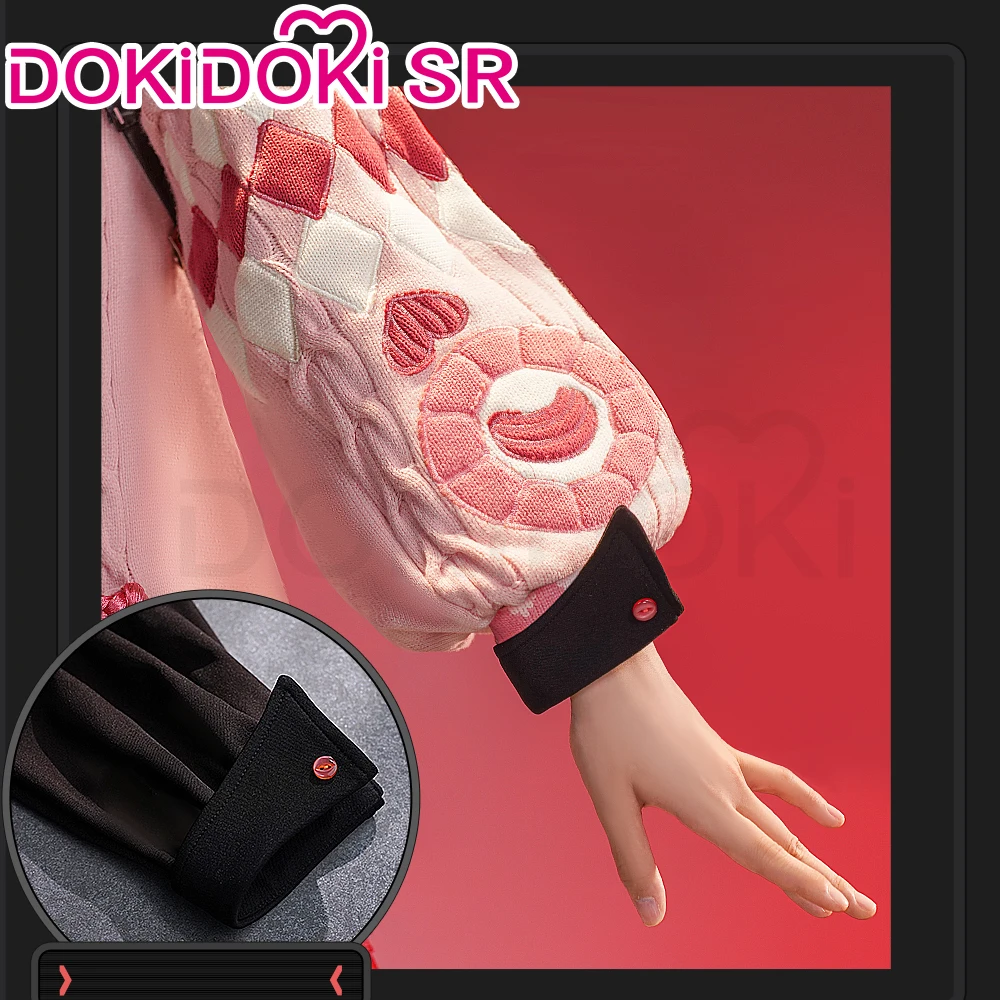 Ukinami Yuzuha Cosplay Costume for Women - Pink Sweater, Zenless