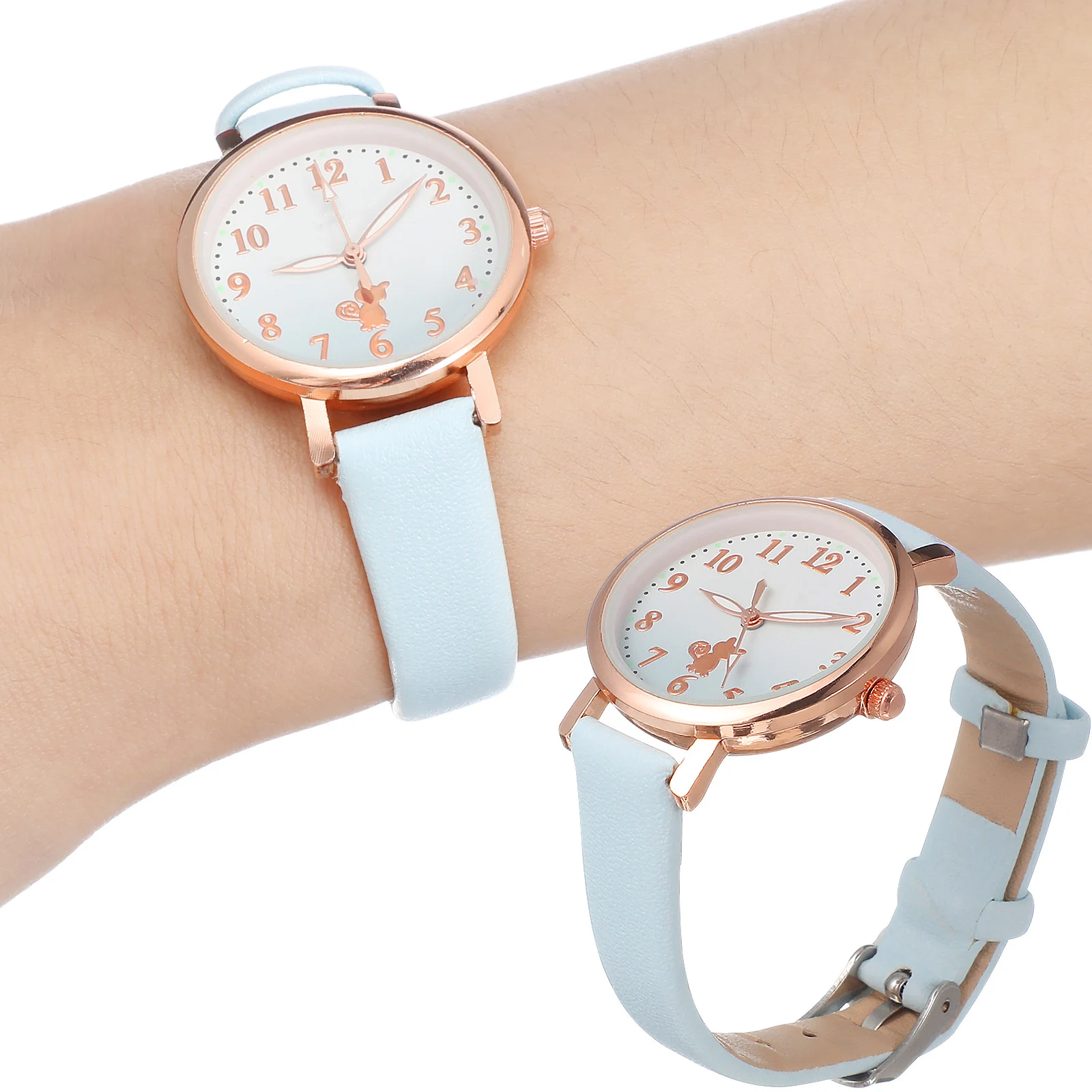 

Luminous Girl Watch Adjustable Strap Easy to Read Dial Comfortable Casual Wristwatch Kids Glow Quartz Watch Birthday Christmas