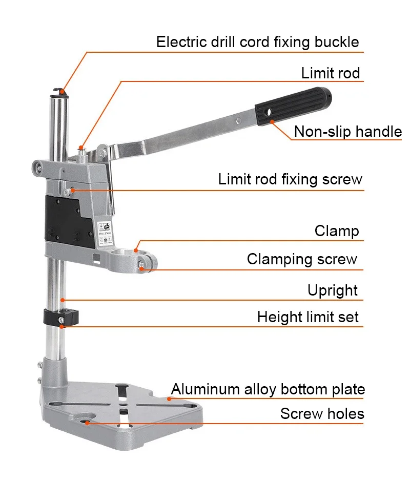 Multifunctional Electric Drill Stand Hand Drill Stand Workbench Bench Drill Universal Stand Vise Bracket Rotary Tool Holder