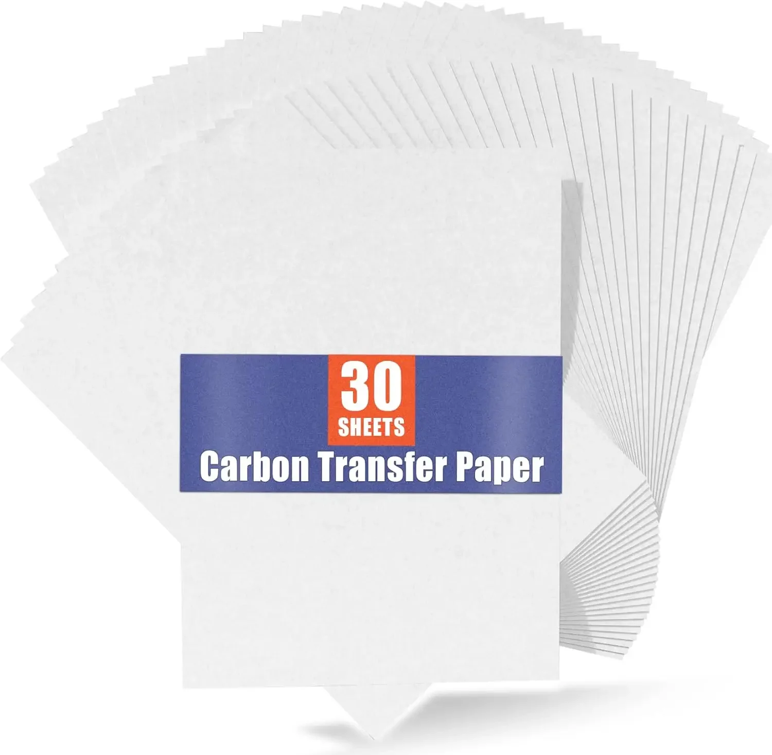 Papel Carbono Branco Tamanho A4 Reutilizável para Cópia e Transferência para Escritório, Escola, Casa, Tela, Madeira, Vidro, Metal, Cerâmica