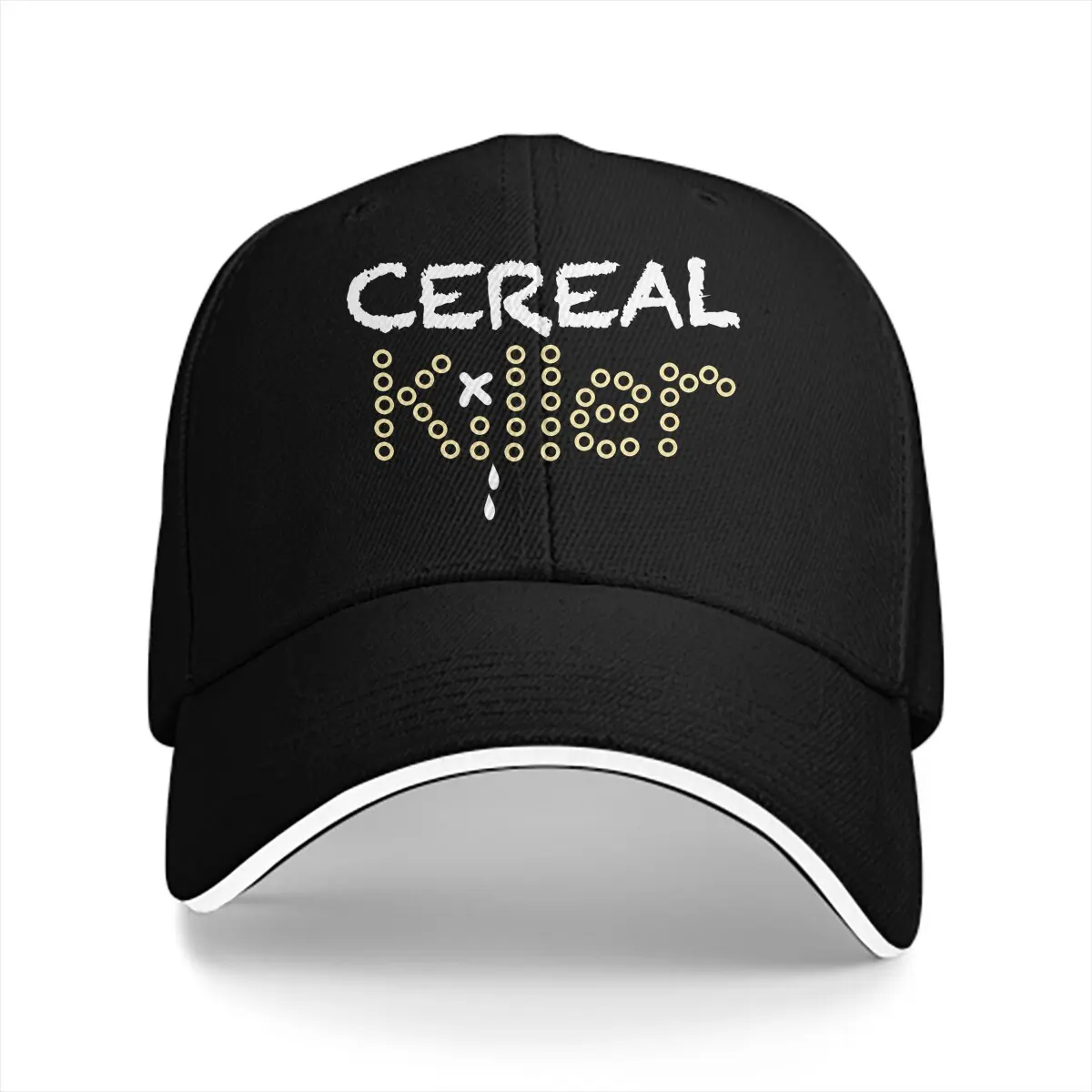 Cereal Kill Text Baseball Caps Peaked Cap Cereal Killer Sun Shade Hats for Men Women