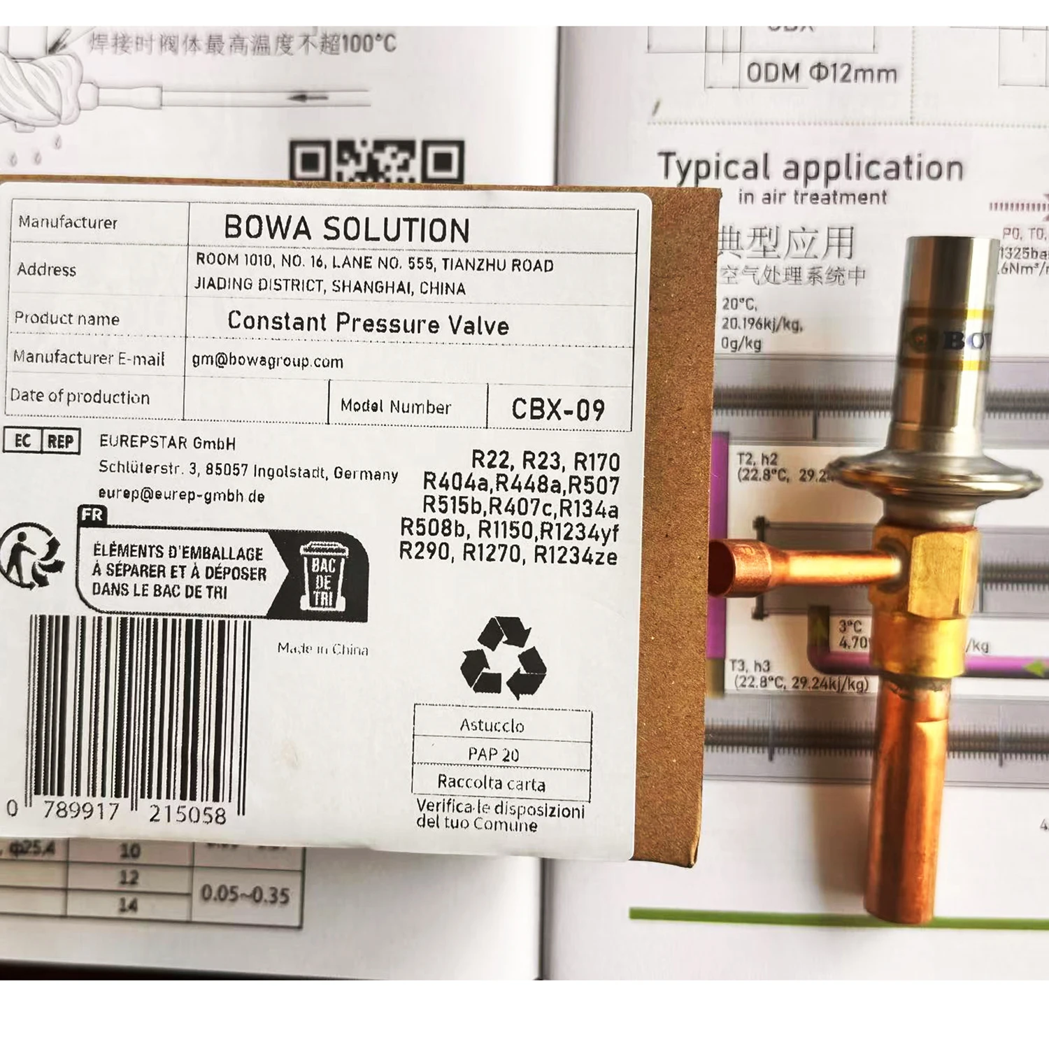 Automatisch expansieventiel is een uitstekende keuze om de capillaire slang van de gasklep te vervangen bij drukdalingen (Evap. Temperatuur.) Aanpassing met de hand
