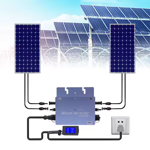 600W Aluminium Alloy Solar Grid Tie Micro Inverter Waterproof IP65 DC54V PV Input AC110V Output for Solar Panel