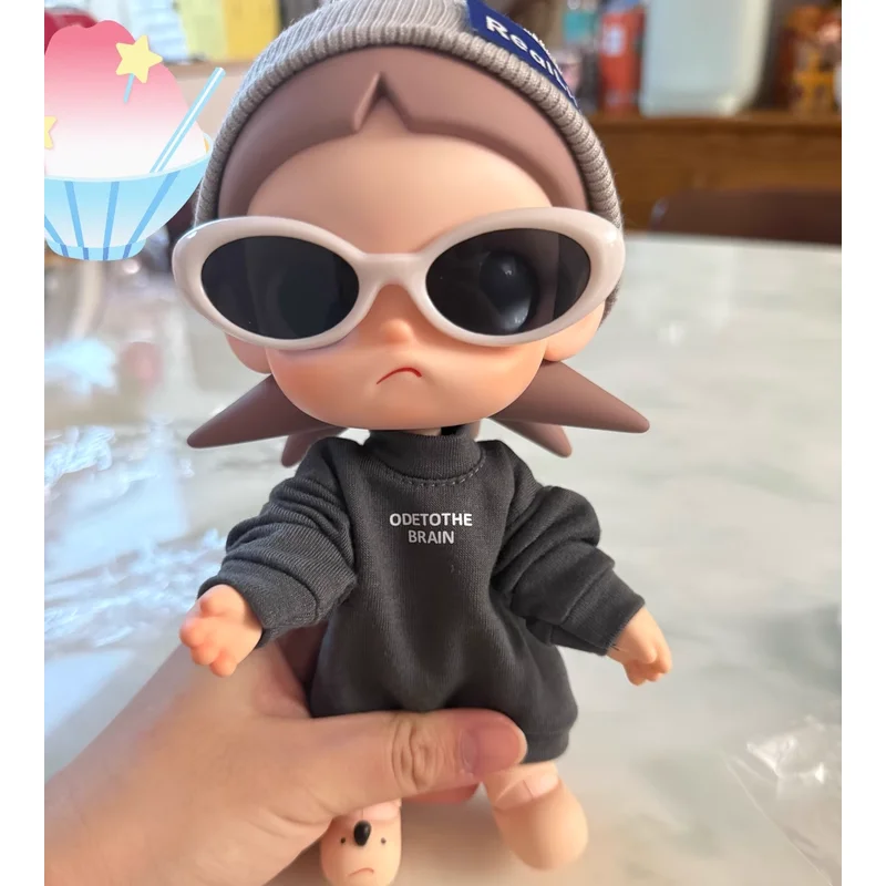 Para Zsiga Cool Gagaga Sister 1/8 Bjd traje de muñeca sombrero gris conjunto negro fresco extraíble juego de moda accesorios de vestir sin muñeca