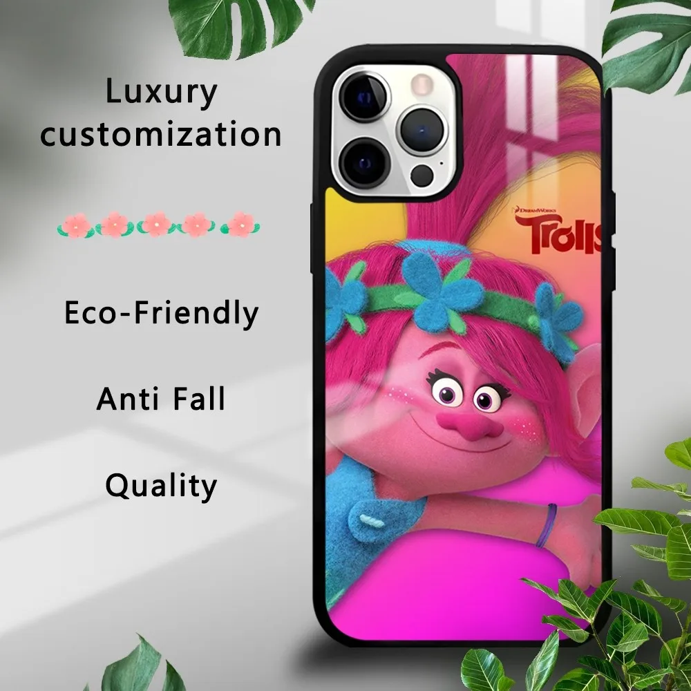 만화 T-트롤 휴대폰 케이스, 아이폰 16, 15, 14, 13, 12, 11 프로, Xs 맥스, 미니 플러스, 셀룰러 하드 펀다