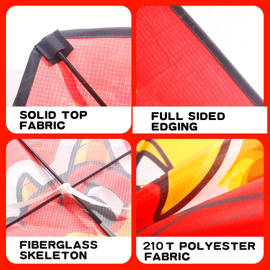 Cometa Red Dragon para niños: cometa grande fácil de volar de 140 cm, tela duradera para juegos al aire libre, playa y parque (a partir de 6 años)