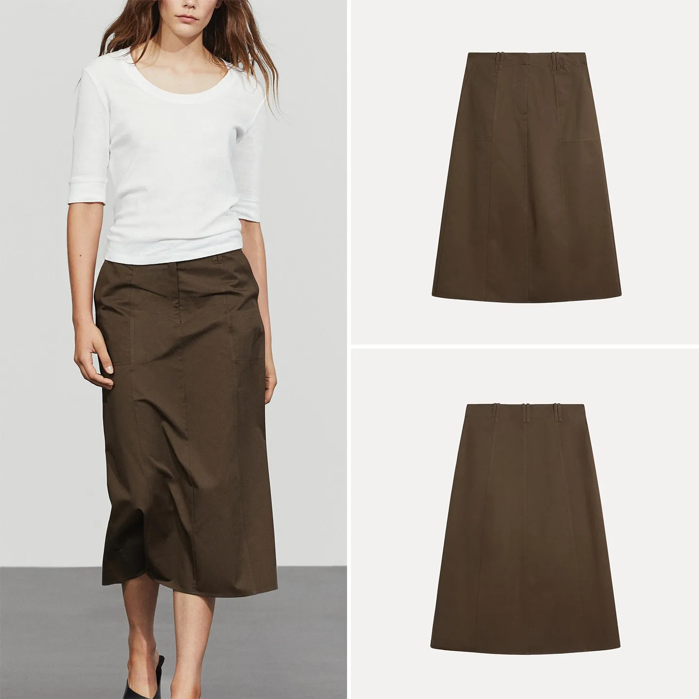 Fashionable Retro Versatile Mid-Length Half Skirt for Women New 2026 Autumn Collection High Waist Other Material Other Process