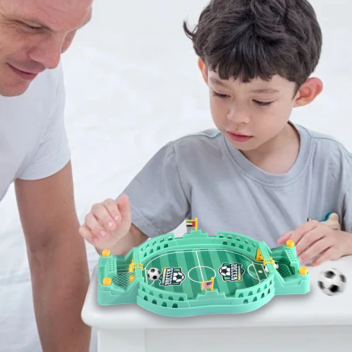 Mini Tabletop Football Games Children Toys,  Soccer Pinball Desktop Sport Double Player Competition Gifts for Kids Family Game